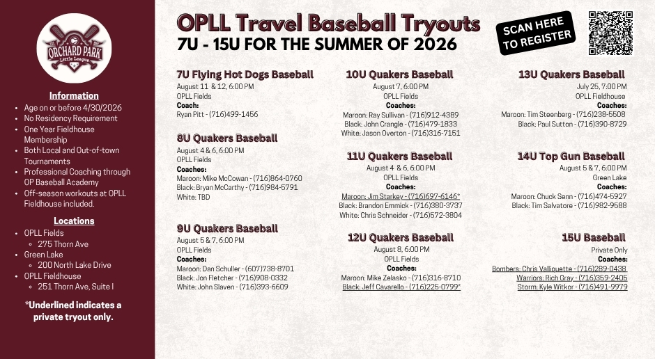 TRAVEL TRYOUTS